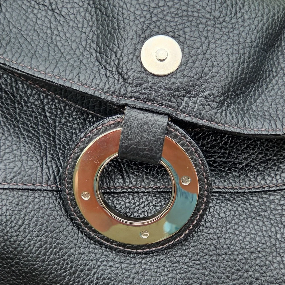 Furla NWT Hobo Black Pebbled Leather Large Shoulderbag NWT with Dustbag - Picture 14 of 15